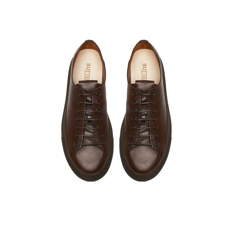 BUTTERO Low-Top Skateboard Shoes Men's Brown-2