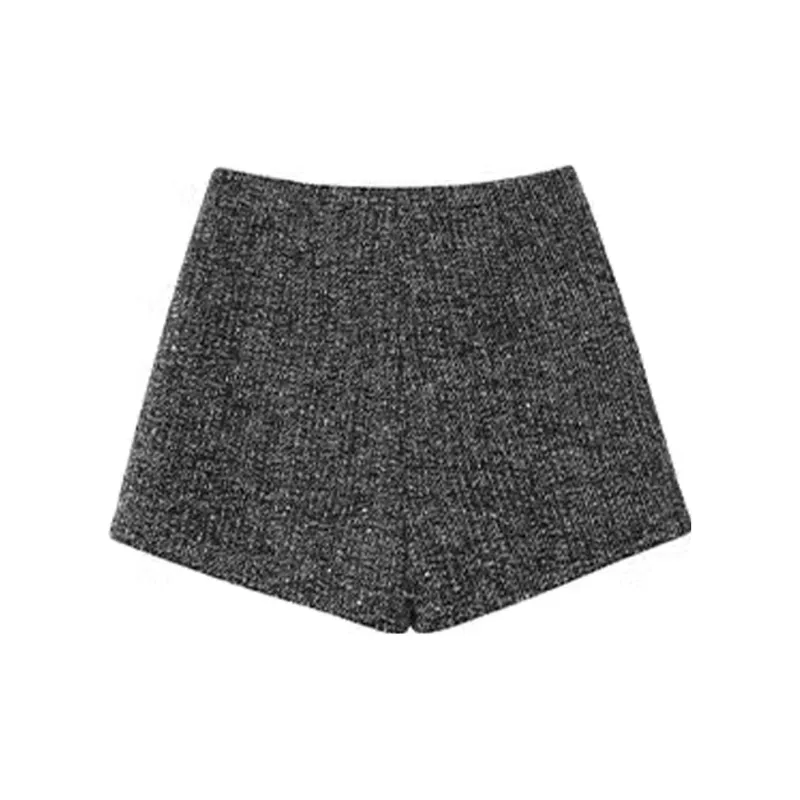 Qiu Meatyao Casual Shorts Women's Mary Black Diamond-1
