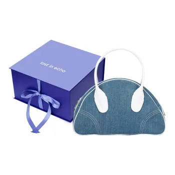 Lost In Echo Denim Bowling Ball, Shoulder Bag, Handbag Large Size Women's Denim