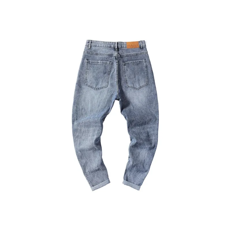FAIRWHALE Jeans Spring Summer Unisex Denim Blue-1