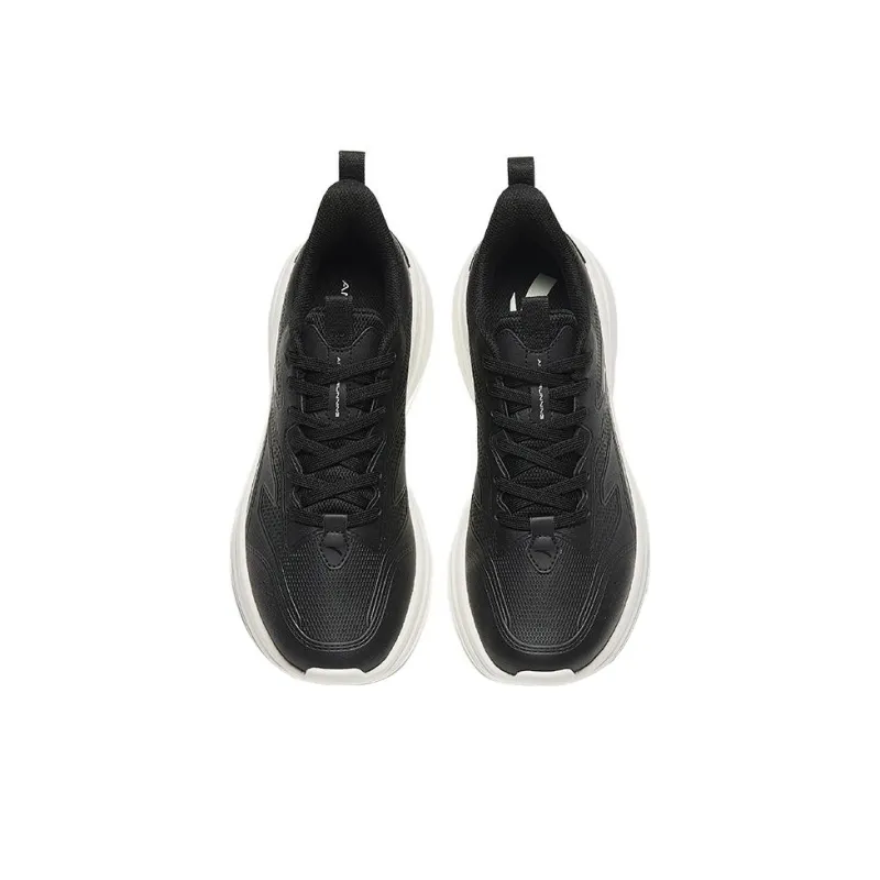 Anta Durable Breathable Low-Top Running Shoes Men's Black-2
