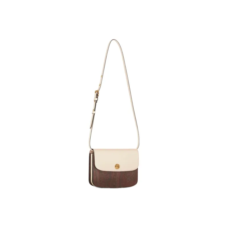 ETRO Cotton And Polyester Blend Shoulder Bag Crossbody Bag Large Size Women's Beige-2