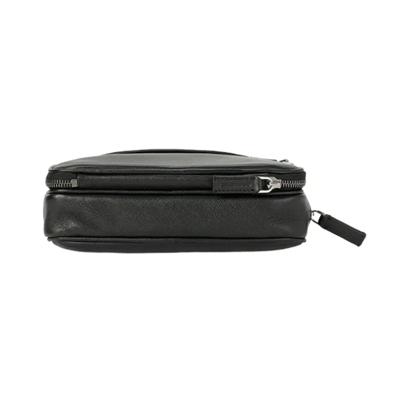 GIORGIO ARMANI Leather Clutch Regular Men's Black-2
