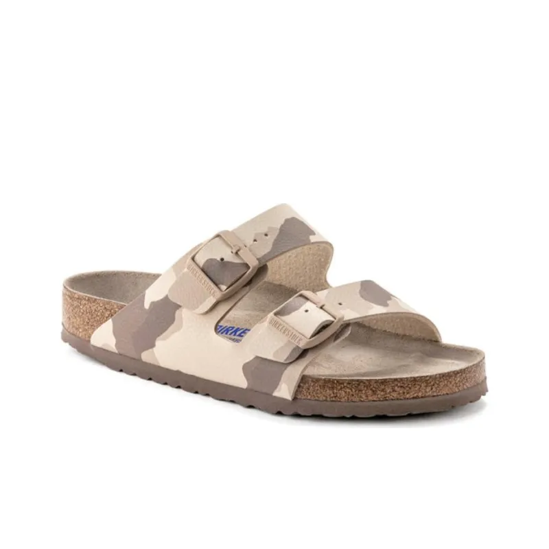 Birkenstock Slide Slippers Women's Taupe Camouflage-1