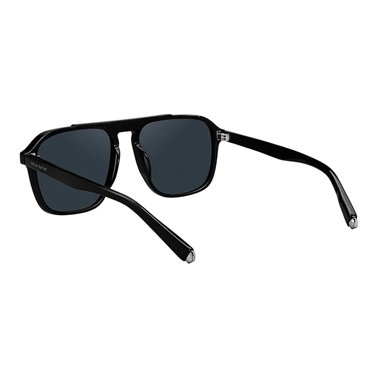 HELEN KELLER Plate Frame Square Sunglasses Unisex-3