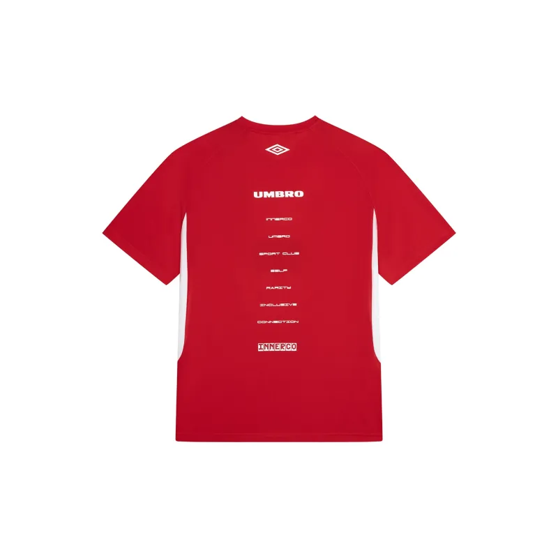 Umbro T Shirts Unisex Cherry Red-1