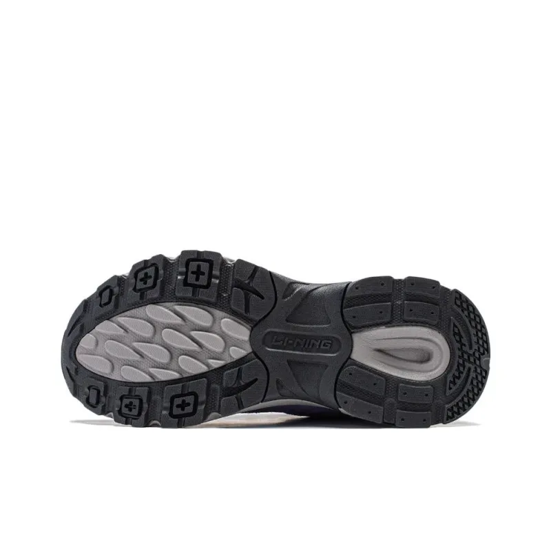 LiNing Beichen Anti-Slip Wear-Resistant Low-Top Running Shoes Women's Purple Black-6