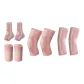 Spring Knee Protector+Elbow Protector+Wrist Brace+Ankle Brace[Pink]