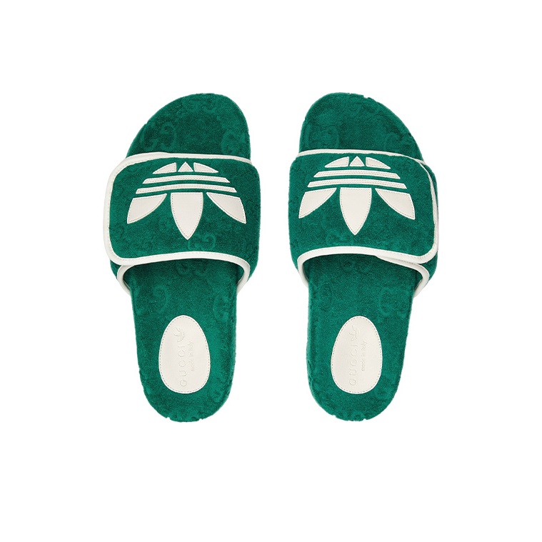 GUCCI Adidas X GUCCI GG Platform Sandal Green - POIZON GUCCI Adidas X GUCCI GG Platform Sandal Green - POIZON