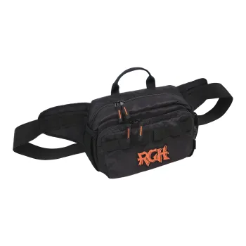 Rough Enough Canvas Fanny Pack Handbag Sling Bag Large Size Men's Black Orange