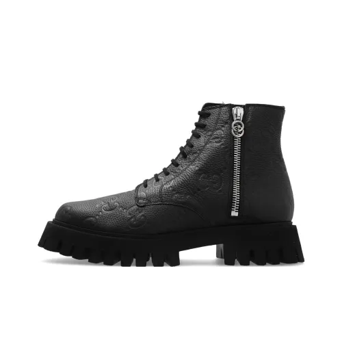 GUCCI GG Leather Boots