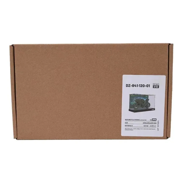 CARMCK 1 12 Motorcycle Hobby Model Shown Scenario Acrylic Base Acrylic Cover Kawasaki H2R Model Accessories-5