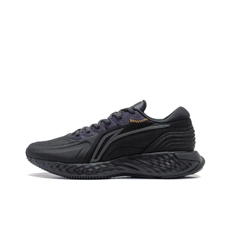 LiNing Cloud Shield Cushioning Reflective Rebound Low Top Running Shoes Men's Black-0