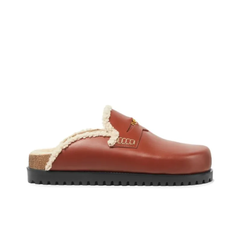 VERSACE Medusa Leather Mules-1