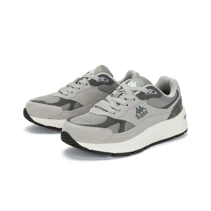 Kappa Cushioning Wear Resistant Low Top Casual Shoes Unisex Gray-3