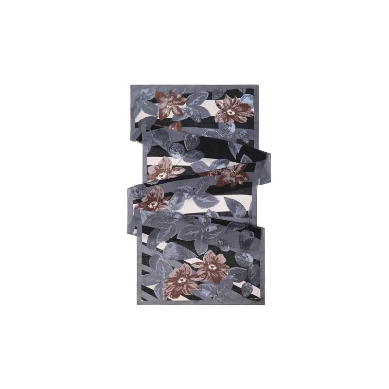 MARJAKURKI Red Scarf Earthy Tone Greeting Card Elegant And Intellectual Women's-1