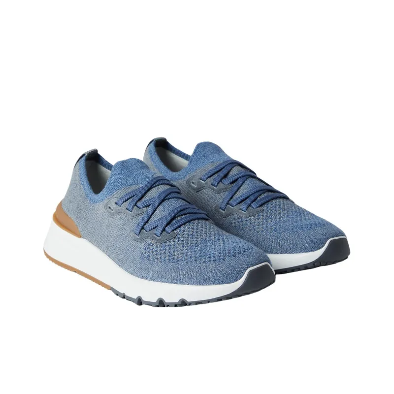 Brunello Cucinelli Knitted Low Top Sneakers-2