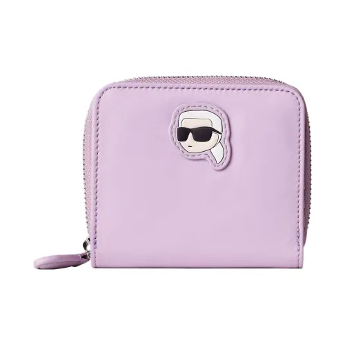 KARL LAGERFELD K/Ikonik PU Polyurethane Wallet Women's Light Purple Lilac