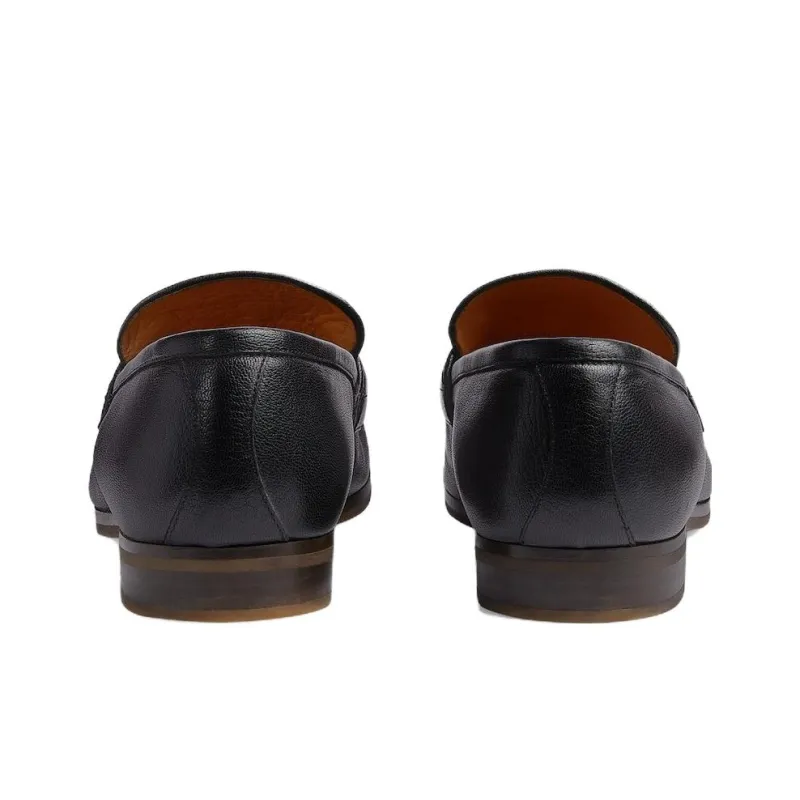 GUCCI Horsebit-detail Leather Loafers-3