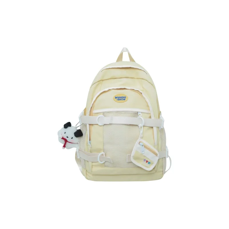 NOMK Nylon Backpack Large Size Unisex Blue-16