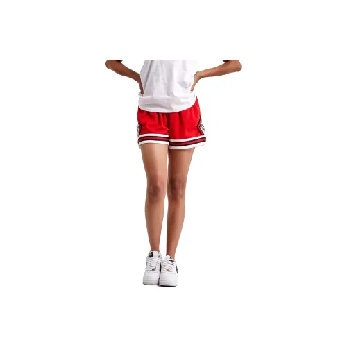 Mitchell & Ness Bulls NBA Basketball Shorts Red Wmns