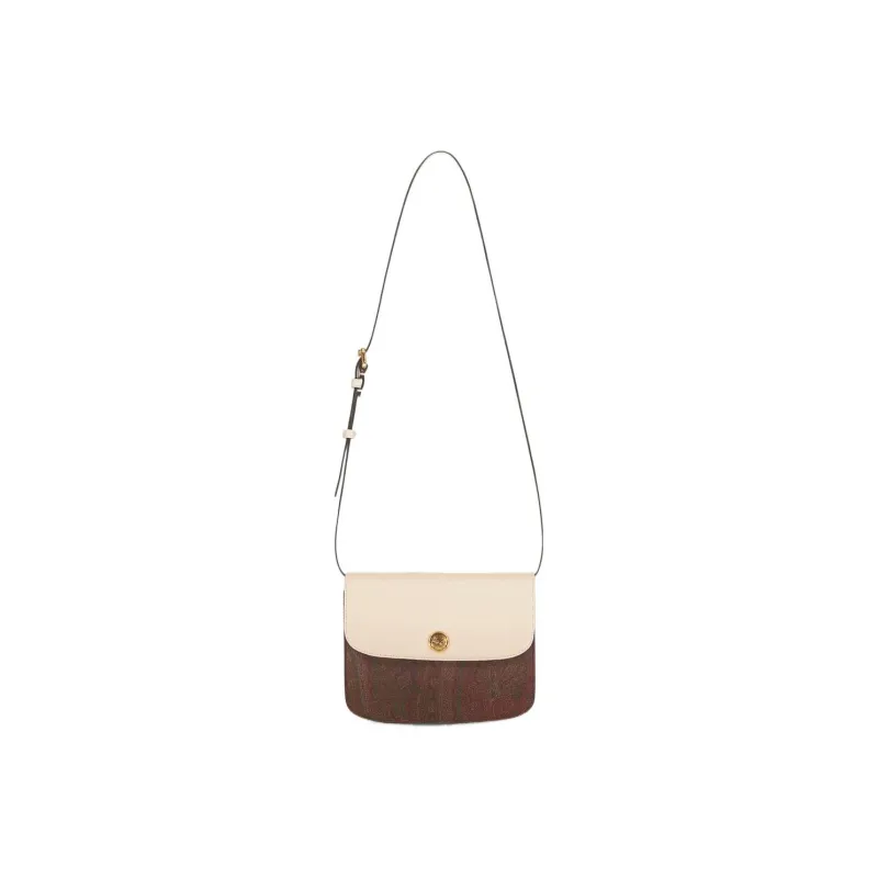 ETRO Cotton And Polyester Blend Shoulder Bag Crossbody Bag Large Size Women's Beige-1