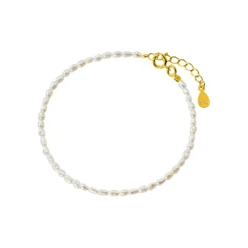 CARAT'S DIARY S925 Silver Pearl Bracelets Women's