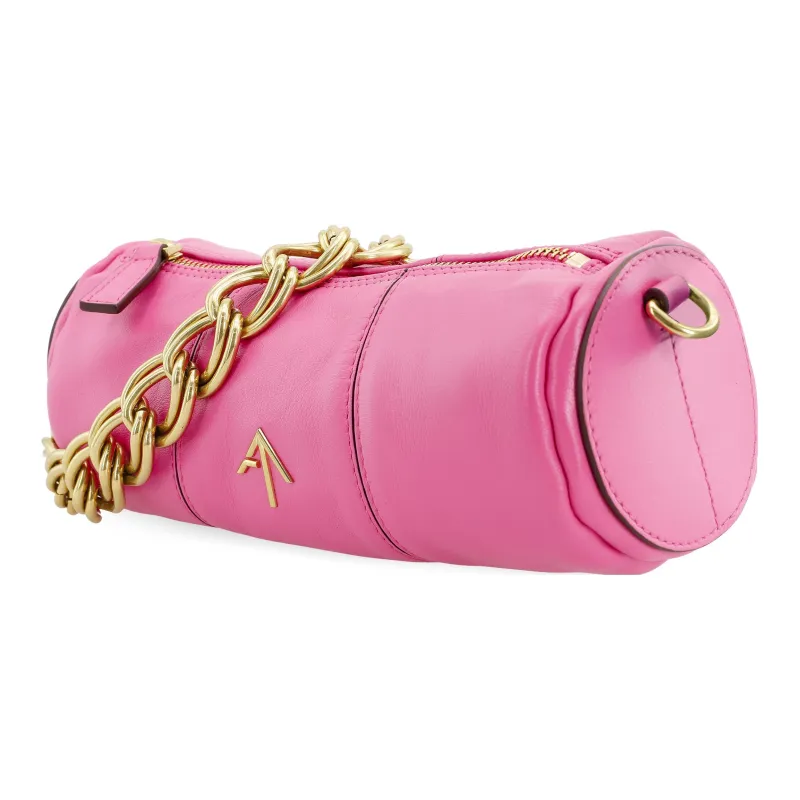 Manu Atelier Calfskin Shoulder Bag Women's Fuchsia-2