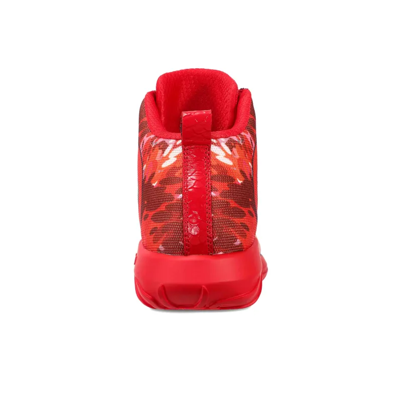 SOULSFENG Mid Top Basketball Shoes Unisex Red-6
