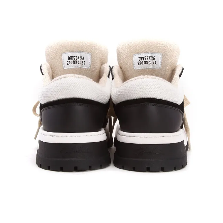 Satchi Low Top Casual Shoes Men's Black White 4CM-4