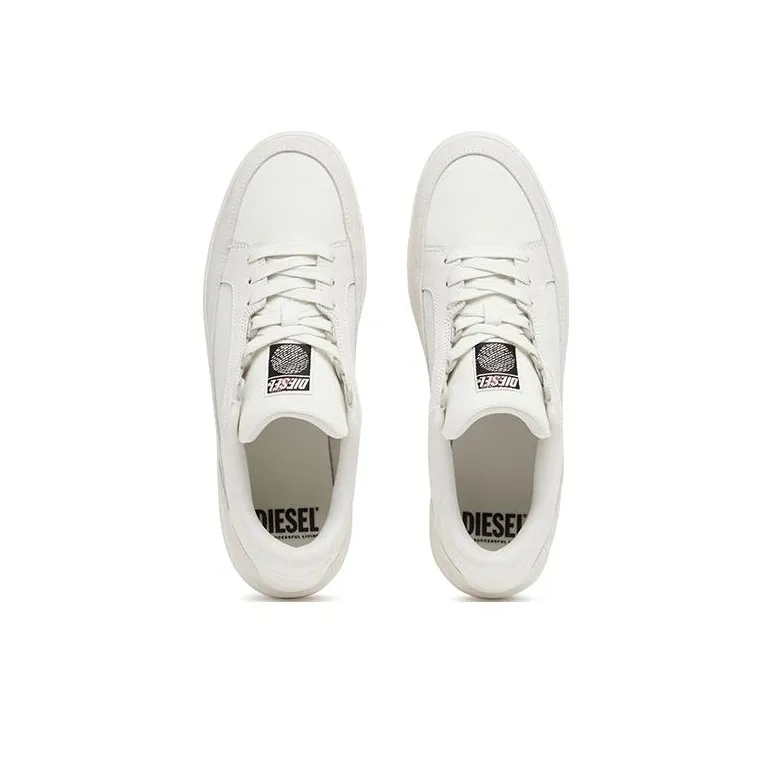 DIESEL Low-Top Skateboard Shoes Men's White-3