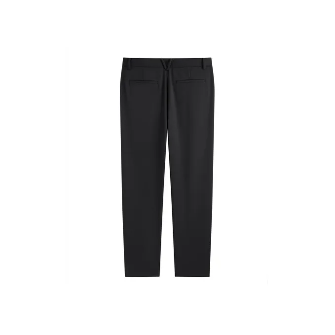 PEACEBIRD MEN Casual Pants Unisex Black-1