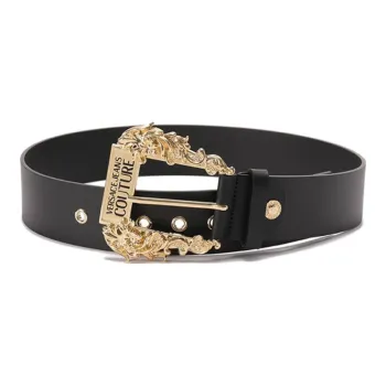 VERSACE JEANS COUTURE Cow Leather Match Enemy Women's Width 4.5cm