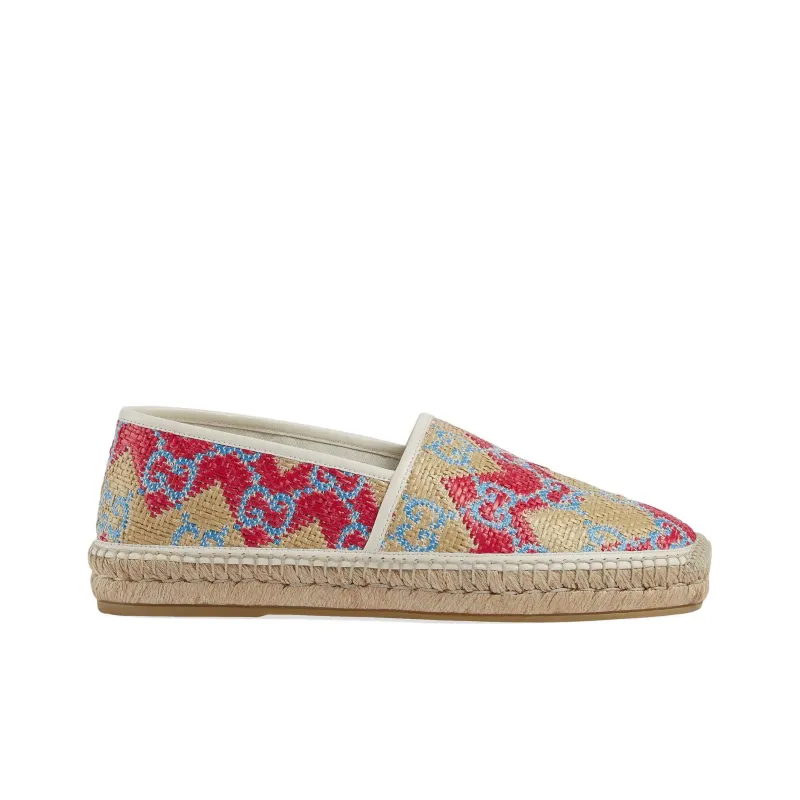 GUCCI Double G Casual Shoes Men's Beige Red-1