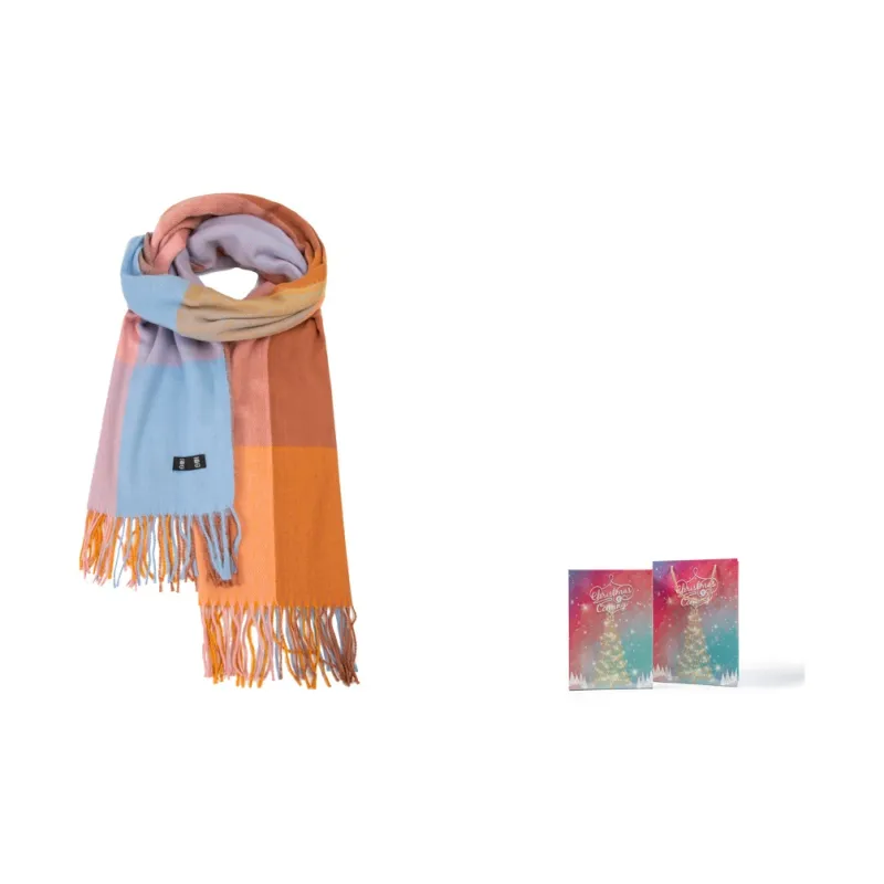 BAIJUAN Knit Scarves Unisex-8