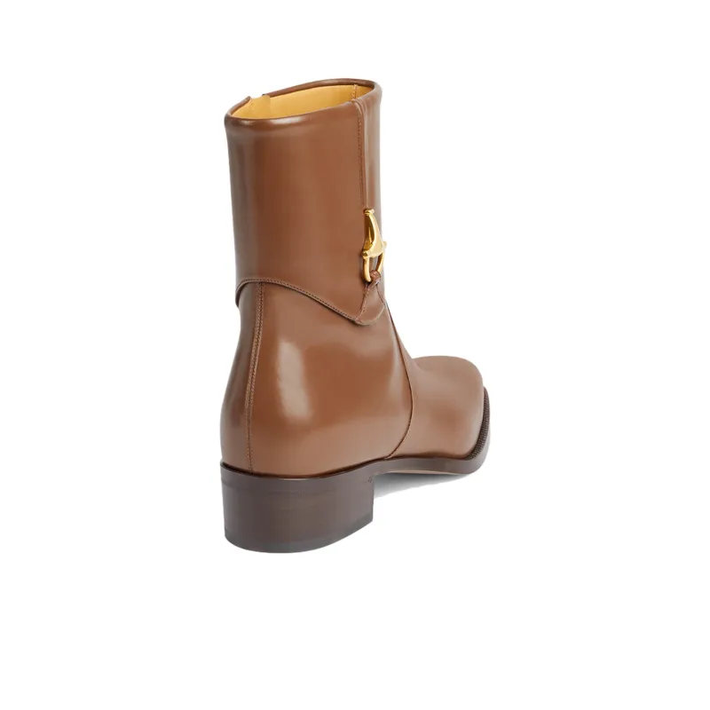GUCCI Ankle Boots Men Brown-2