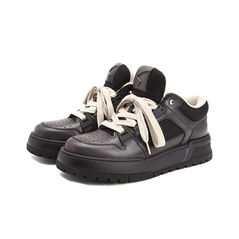 Satchi Low-Top Casual Shoes Men's Gray 4CM-2