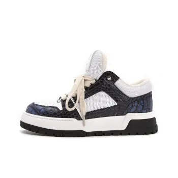 Satchi Low Top Casual Shoes Men's Blue White 4CM