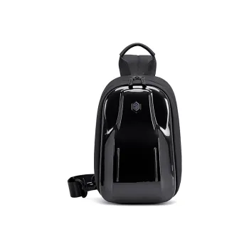 ARCTIC HUNTER Polyester Shoulder Bag Crossbody Bag Sling Bag Fanny Pack Medium Size Unisex Black/Gray