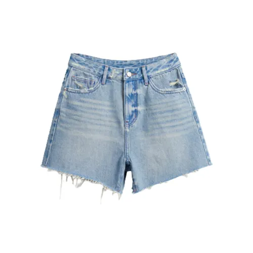 Ran and pure Denim Shorts Women's Light Blue