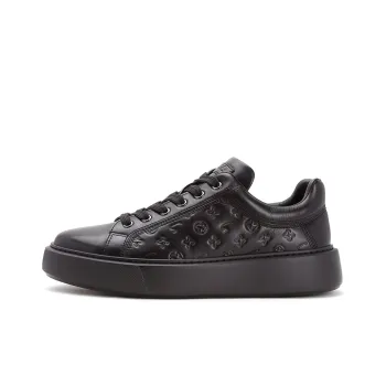Satchi Anti Slip Wear Resistant Low Top Skateboard Shoes Men's Black