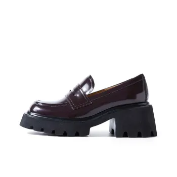 Marie Claire Loafers 6cm Women's Truffle Wine Brown