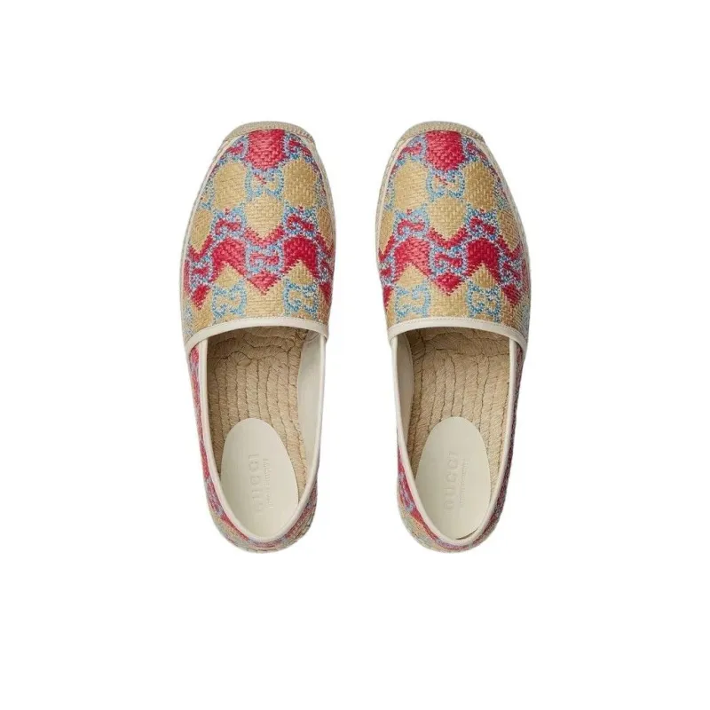 GUCCI Double G Casual Shoes Men's Beige Red-2