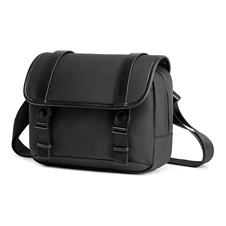 ARCTIC HUNTER Polyester One Shoulder Crossbody Camera Bag Camera Bag Small Size Unisex Black/Gray-1