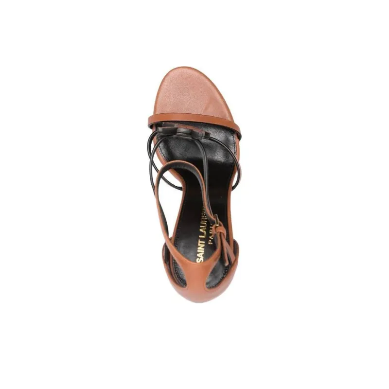 SAINT LAURENT Cassandra Logo Plaque Sandals Women's-3