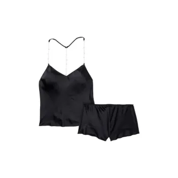 Victoria's Secret Pajama Set Women's Black