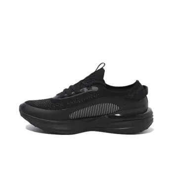 FILA Cushioning Slip Resistant Low Top Casual Running Shoes Unisex Black