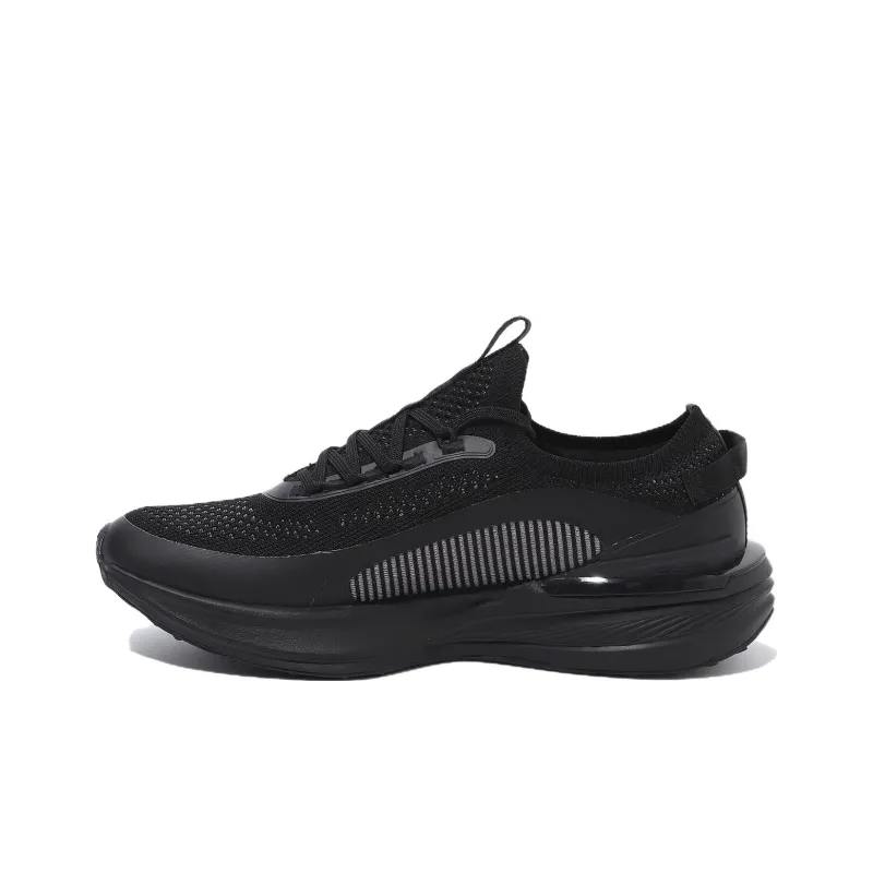 FILA Cushioning Slip Resistant Low Top Casual Running Shoes Unisex Black-0