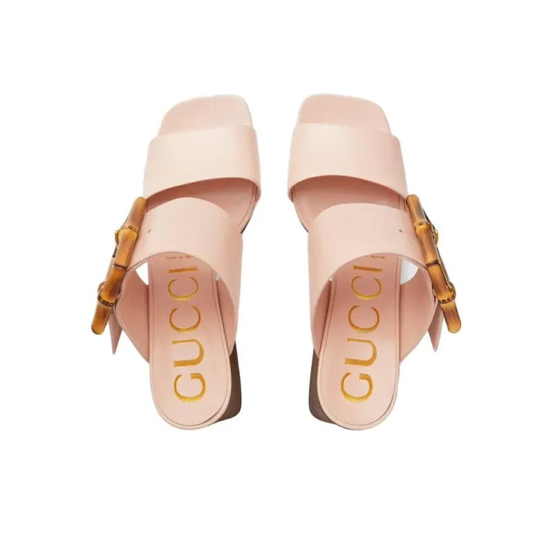 GUCCI Slide Slippers Women's Light Pink-3