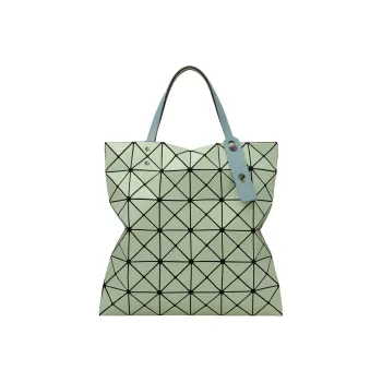 ISSEY MIYAKE Lucent Gloss Mi Vinyl Chloride Resin Totes Handbags Unisex Light Green & Blue Green
